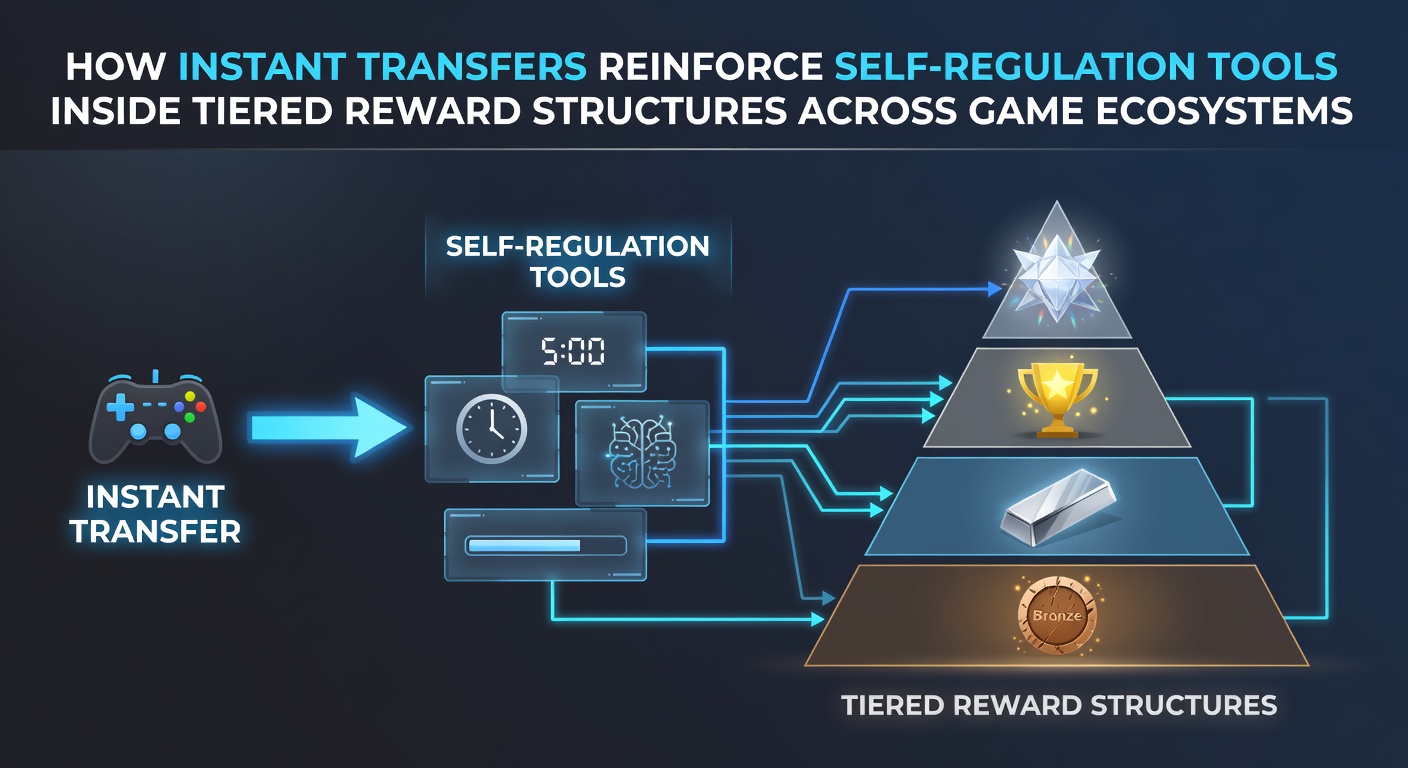 Screenshot showing self-regulation settings linked to tiered rewards in a multi-format gaming interface
