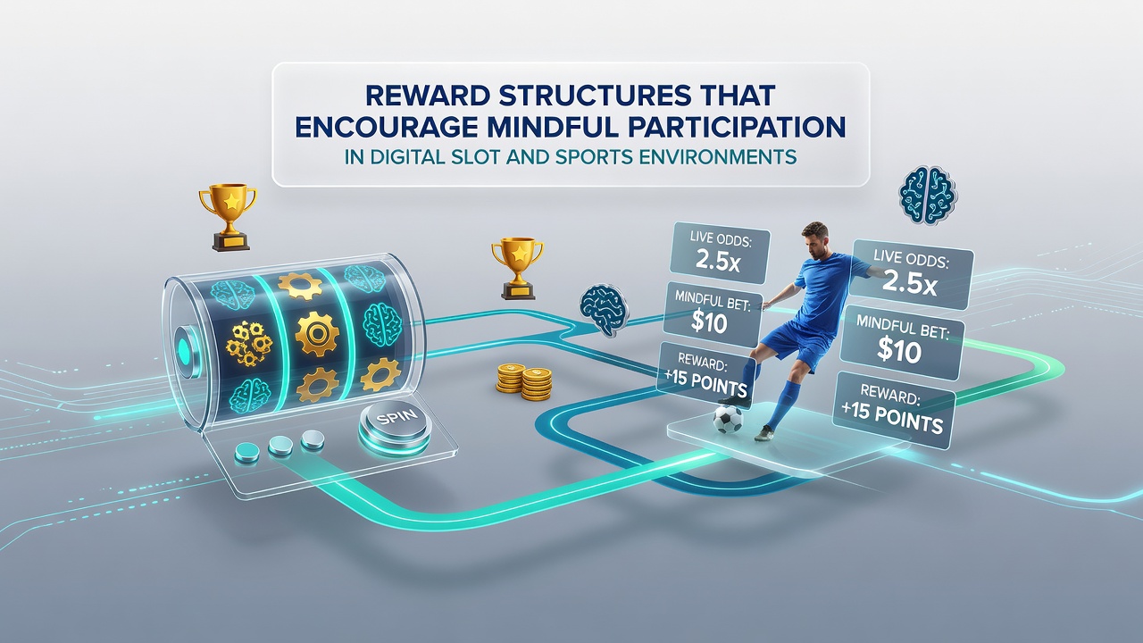 Visual representation of balanced reward systems integrated into digital slot machines and sports betting interfaces