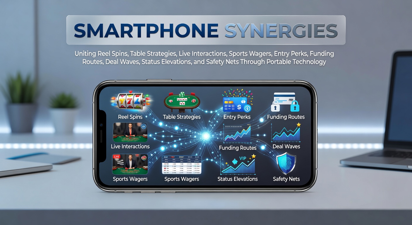 Smartphone displaying integrated casino gaming options including slots and live tables