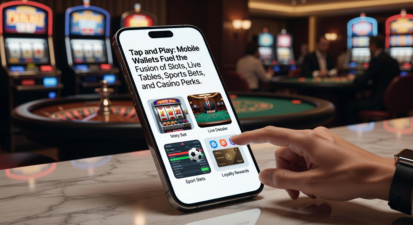 Dynamic split-screen view of a mobile device displaying simultaneous slots reels spinning, a live dealer shuffling cards, sports betting slips, and a perks dashboard glowing with rewards